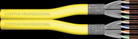 DK-1743-A-VH-D-1 Cat.7a S/FTP, installation cable, 100 m, duplex, Dca-s1a d1 a1