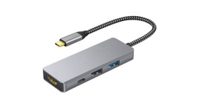Stacja dokująca, magistrala: USB 3.0, USB-C, 3840 x 2160, USB: 3, typ: USB C