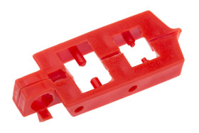 Blokada Blokada wyłącznika jednobiegunowego RS PRO rozmiar mocowania 14mm Czerwony zamki: 1