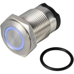 TRU COMPONENTS TC-13224176 Pushbutton Blue 36V DC/AC 2A IP65