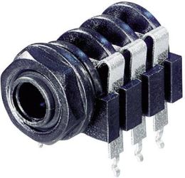 Gniazdo montażowe jack Rean NYS 219, 6.35 mm, 3-pin, stereo