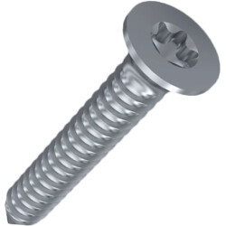 Sheet metal screw, TX, Ø 5.5 mm, 9.5 mm, steel, galvanized, ISO 14586, 001.24.141