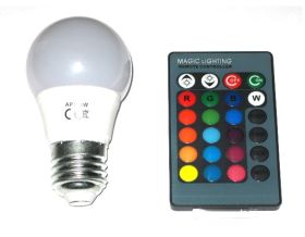 Żarówka na pilota Ż-LED/RGB/PIL