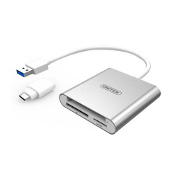 Czytnik kart pam. Y-9313D UNITEK USB TYP-C ALL-in-One pamięci HQ USB-C