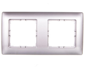 VENA Ramka podwójna aluminium 514082