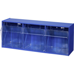 Allit 464410 VarioPlus ProFlip Box Organiser 600x240x200mm Blue/Transparent