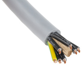 Kabel sterujący liczba żył 7 1.5 mm² CSA 15 AWG Nieekranowany Lapp średnica zew 12.5 mm Szary Polichlorek winylu 50 m