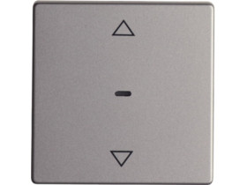 BERKER Q.x Przycisk żaluzjowy komfort do sterowników żaluzjowych aluminium aks lak 85241124 HAGER