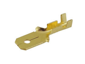 Konektor nieizolowany 6.3mm męski - wsuwka (100szt.)