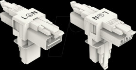890-665 WINSTA® MINI, T-distributor 3-pin, 1x plug / 2x socket