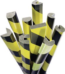 Moravia 422.25.253 Ochrona przed uderzeniami MORION, kątowa - osłona krawędzi żółta/czarna (D x S x W) 1000 x 60 x 60 mm