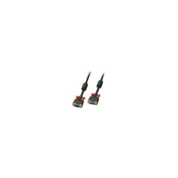 LINDY 36391 VGA Extension Cable 15-pin Plug to Socket 0.5m Black
