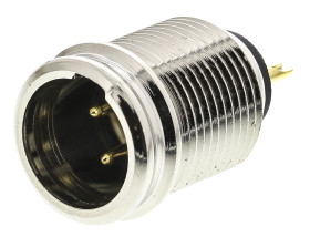 Złącze miniaturowe 3 -pinowe Montaż w obudowie Męski Czarny