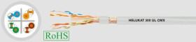 Przewód do sieci komputerowych HELUKAT 300 U/UTP kat.6 4x2xAWG24/1 PVC Eca 802172 /bębnowy/