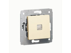 CARIVA Wyłącznik pojedynczy podświetlany krem 10Ax-250V 773710 LEGRAND