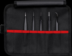 92 00 01 ESD Universal tweezers set, ESD, 5 pieces