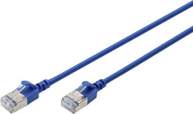 kabel LAN Digitus DK-1632-A-030S-B, 1 szt., RJ45, CAT 6a, F/FTP, 3 m, niebieski