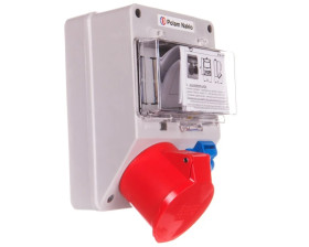 Zestaw zasilający 32A/400V 5P + 10/16A 250V + płytka odgałęźna 5x6mm2 6265-130