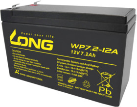 Lead-battery, 12 V, 7.2 Ah, 151 x 65 x 94 mm, faston plug 4.8 mm, WP7.2-12A-F1