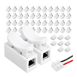 50x Szybkozłączka Oświetleniowa CH2 Złącze Zaciskowe na Kabel 0.5-2.5mm2
