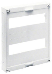 Hager US21A3 Osłona stykowa Hager US21A3 univ.N 300x250 2x12PLE szczelina 125mm Pokrywa zabezpieczająca przed dotknięcie