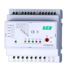 Przekaźnik kontroli poziomu cieczy 1-100kOhm 230V AC bez sondy z sygnalizacją PZ-832RCB