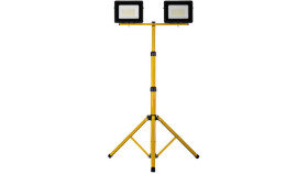 Projektor Led Na Statywie Żółty 2X50w 2X4000lm Ip65 6400K Sl-S04