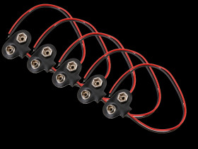 Opencircuit 9V Battery connectors T-shape - 5 pcs