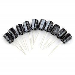 Kondensator elektrolityczny 470uF/16V 8x12mm 105C THT - 10szt.