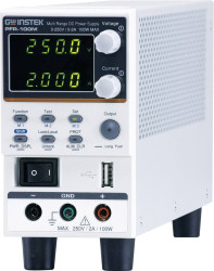 Zasilacz laboratoryjny regulowany GW Instek PFR-100MGP 250 V (max.) 2 A (max.) 100 W Kalibracja (ISO)