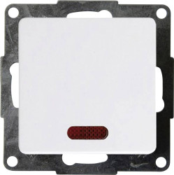 Przełącznik schodowy, Przełącznik z kontrolką Płytka przycisku GAO Business Line EFE100AL pw, biały