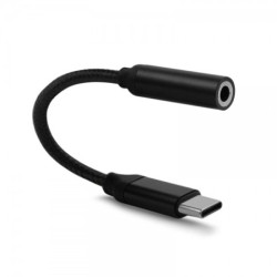 ADAPTER REVERSE TYPE C/JACK 3.5MM CZARNY