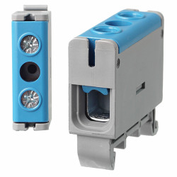 Listwa zaciskowa 16mm 1p N ZUG niebieska CB-85970