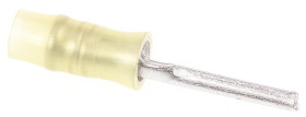 Końcówka pinowa, PIDG, Cyna, 1.14mm średnica, 6.9mm długość, Żółty, 22AWG - 26AWG Bez osłony