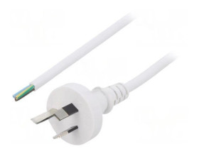 S27-3/07/1.8WH Kabel: 3x0,75mm2, AS/NZS 3112 (I) wtyk, 1,8m