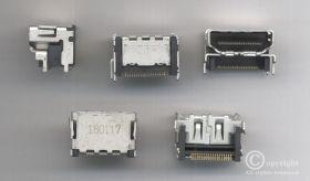 GNIAZDO HDMI TYP 3 POZIOME 5501-56216 EAG63530103 (5 SZTUK) (ZLHDMI GN-T3)