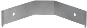 Mounting clip, steel, silver, for corner cable duct 3 inch, CDCLP3