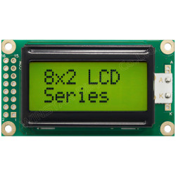 Winstar WH0802A-NYG-JT 8x2 LCD Display Reflective