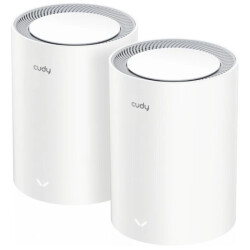 DOMOWY SYSTEM WI-FI MESH M3000(2-PACK) V2.0 Wi-Fi 6 2.4 GHz, 5 GHz, 574 Mb/s + 2402 Mb/s CUDY