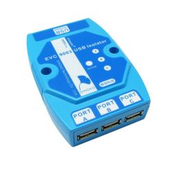 EVC9003 - 3-portowy izolowany hub USB