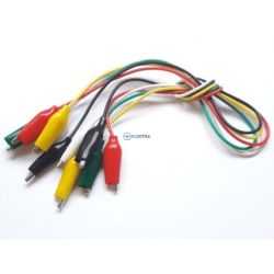 krokodyle komplet z przewodami 5 sztuk