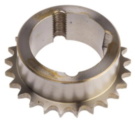 Koło łańcuchowe drabinkowe, 25 zębów, 06B-1, Nakrętka stożkowa, śr toczna: 76mm, Stal
