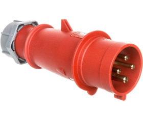 Wtyczka przenośna 32A 4P 400V czerwona IP44 AM-TOP 264 MEN264