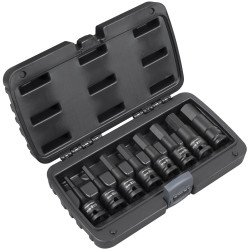 Sealey AK5600 Premier Imperial Hex Impact Socket Bit Set 1/2&quot;Sq Drive 8pc