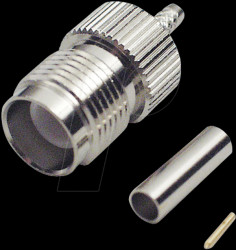 TNC reverse-crimp connector, RG58/141