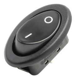 Przełącznik kołyskowy Zatrzaskowy Nie 10 A przy 125 V AC SPST Czarny RS PRO