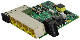 Ethernet switch, 4 ports, 4 Gbit/s, 57 VDC, SW-195