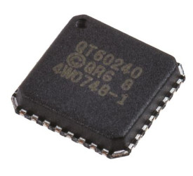 Microchip Kontroler dotykowy QT60240-ISG Szeregowa-SPI, I2C Kontroler dotykowy MLF Transfer ładunku szerokiego spektrum