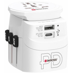Adapter podróżny SKROSS PD 30W PRO Light World, USB-A, USB-C