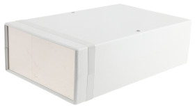 Obudowa urządzeń elektronicznych Tworzywo ABS odporne na ogień wysokość zew: 76 mm szerokość zew: 160 mm długość zew: